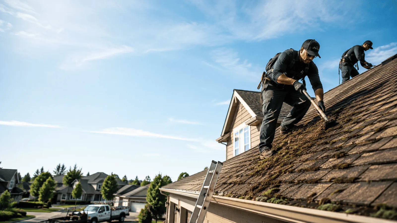 Roof Moss Removal in Pleasant Plain, OH near me